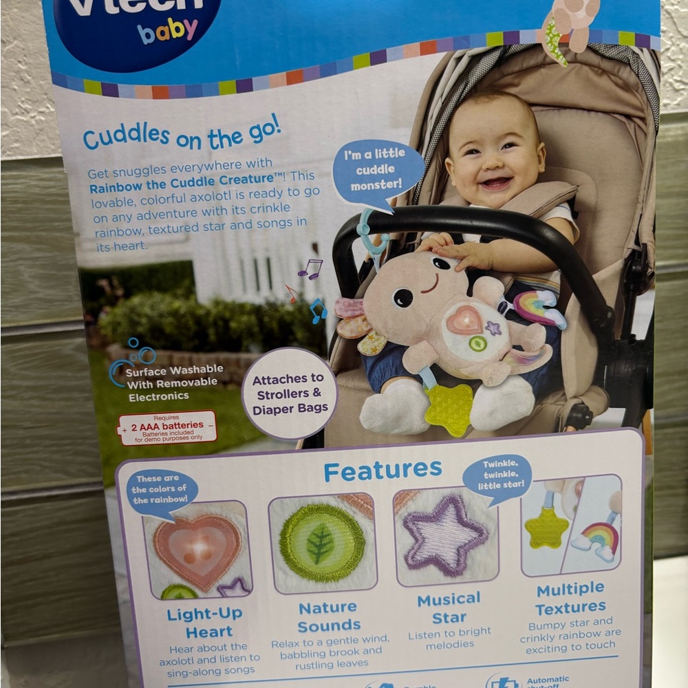 Cuddle Buddy Plush Toy - Cream and Multicolor - Picture 5 of 5